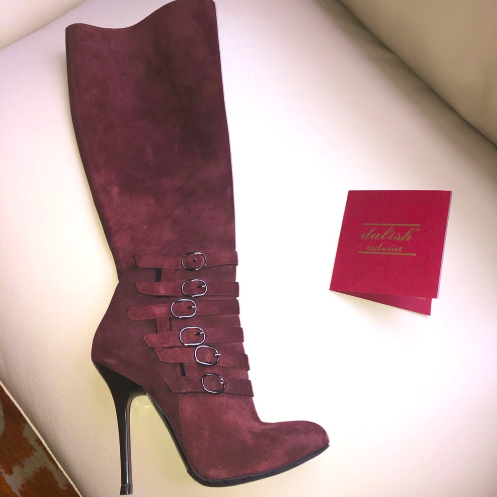 Beautiful Burgundy⭐️brand new🌟Tall Stiletto Boots